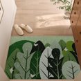 thumbnail image 2 of Alfombra de puerta de entrada Alfombra de baño | Alfombra de poliéster absorbente antideslizante | Peluche grueso y suave | Cuidado fácil | Decoración interior del hogar | Multicolor | 31,5 x 19,7, 2 of 7