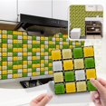 thumbnail image 2 of Peel-&-Stick 3D Mosaic Tile Decals, 10X10 Cm Waterproof Pvc Stickers for Kitchen Backsplash Bathroom Floor, Diy Easy Install, Removable No-Residue Wall Art, 10 Pack, 10X Ceramic Tile Stickers, 2 of 7