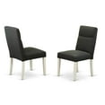 thumbnail image 2 of East West Furniture Monza 5-piece Wood Dining Set in White/Dark Gotham Gray, 2 of 3