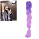 thumbnail image 1 of Ponytail Extension 3Pcs Purple Synthetic Wigs with Gradient Color Style for Women, 1 of 5