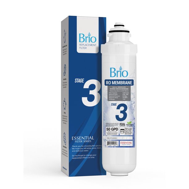 Brio Stage3 Reverse Osmosis Membrane Replacement Water Cooler Filter