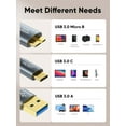 TRAHOOUSB C Hard Drive Cable 2FT, 5Gbps USB A/C to Micro B Cable, USB