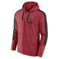 thumbnail image 2 of Men's-Fanatics  Heather Cardinal Arizona Cardinals Gains Full-Zip Hoodie, 2 of 3