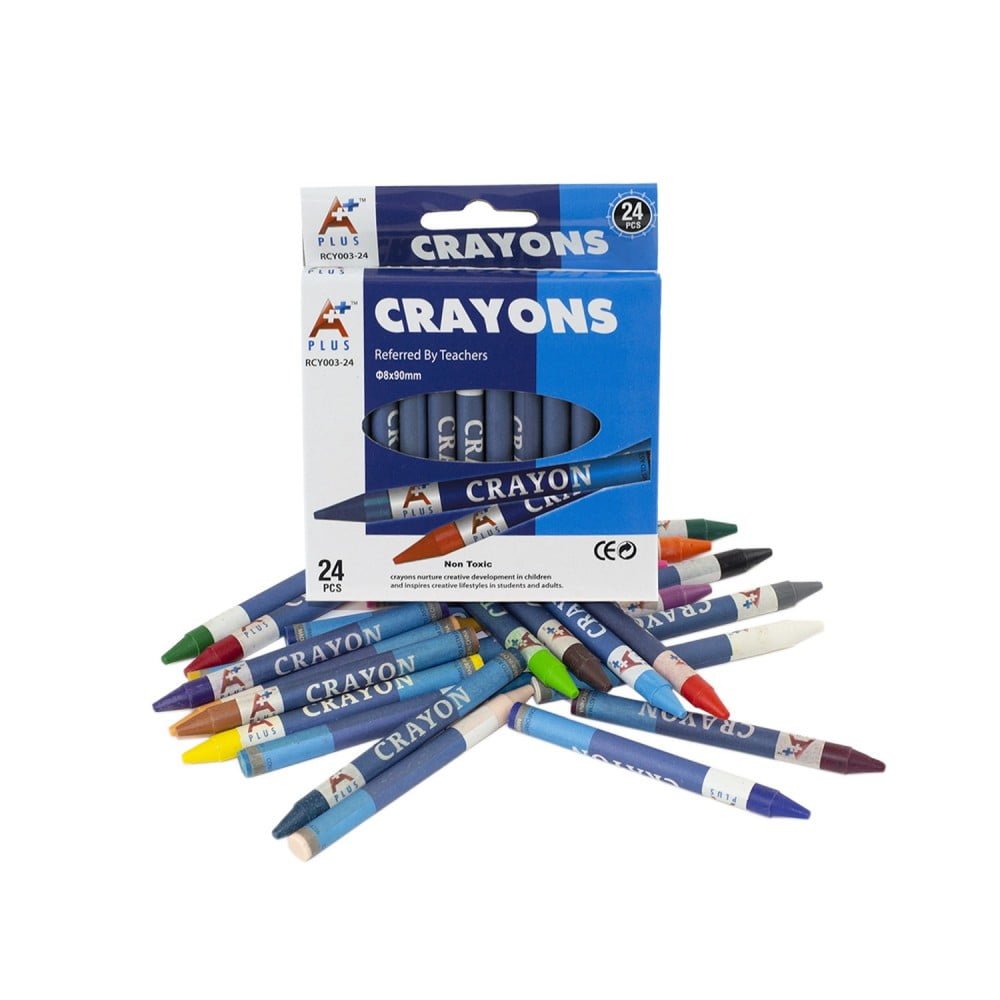 Wholesale Kids Crayons in 24 Assorted Colors Bulk Case of 144