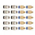 thumbnail image 4 of Conector neumático de acero inoxidable ANGGREK recto 4 mm montaje rápido para extrusoras Bowden, 4 of 8