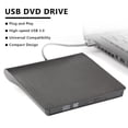thumbnail image 2 of Lecteur Cd Dvd Externe avec Étui Usb 3.0 Lecteur Optique Portable Slim Lecteur Cd Rw Rom Réécrivain Haute Vitesse pour Air Pro Ordinateur Portable Pc Portables, 2 of 8