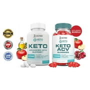 Keto Genesis Keto ACV Gummies 1000mg & Keto ACV Pills 1275MG Bundle