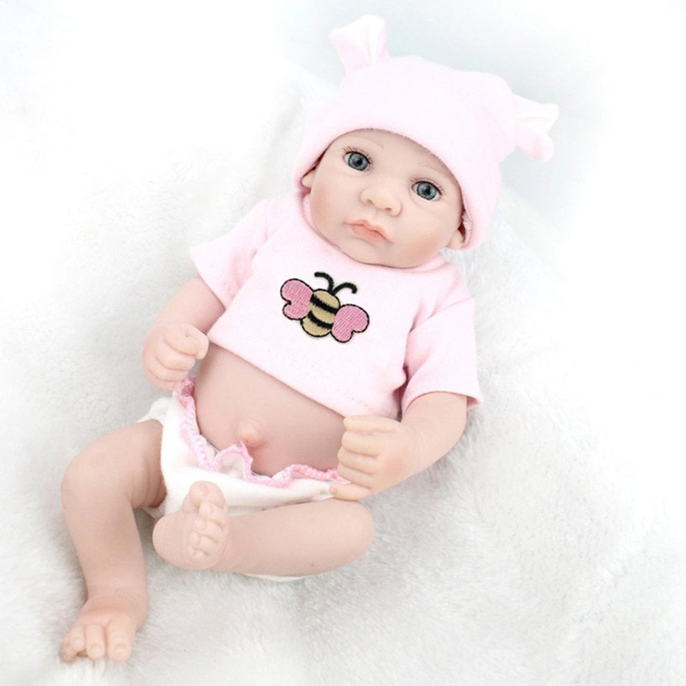 28cm Kids Reborn Baby Doll Washable Soft Vinyl Lifelike Newborn Doll