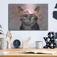 thumbnail image 6 of Luxe Metal Art 'Flower Crown Black Cat' by Furbaby Affiliates Metal Wall Art, 16" x 12", 6 of 9