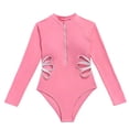 thumbnail image 2 of Lixiuxyad Girls One-Piece Swimsiut, Cut Out Bathing Suits Swimwear with Adjustable Straps,Sizes 12-13 Years, 2 of 4