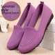 thumbnail image 2 of Zapatos de tela artesanal para mujer, de malla, de boca baja, cómodos, transpirables, de poliuretano, planos, para madres de mediana edad y mayores, 2 of 6