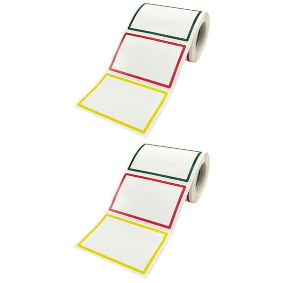 2 Rolls  of Name Tag Labels Writable Name Tags Name Tag Decals Adhesive Notes Stickers