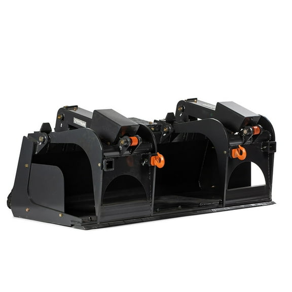 Titan Attachments 72" Extreme-Duty Demolition Grapple Bucket with 2 Hooks, SSQA