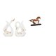 thumbnail image 1 of Elegante Juego De Esculturas De Cerámica De Cisne Y Caballo Para Estantería, Armario, Escritorio Y Sala De Estar, Adorno Artístico Coleccionable., 1 of 8