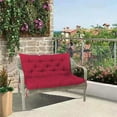 thumbnail image 2 of Outdoor Swing Replacement Cushions 3 Seater, Waterproof Porch Swing Cushions with Backrest, 40"x40", for Garden Patio Furniture Red Clearance!, 2 of 6