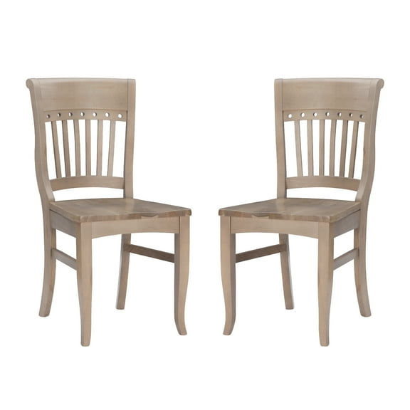 Linon Sherlyn Dining Side Chairs, Set of 2, Natural