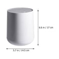 thumbnail image 2 of YUYUETIME 1Pc Grey Plastic Desktop Trash Can with Lid for Home Office Countertops Waste Paper Bin, 2 of 8