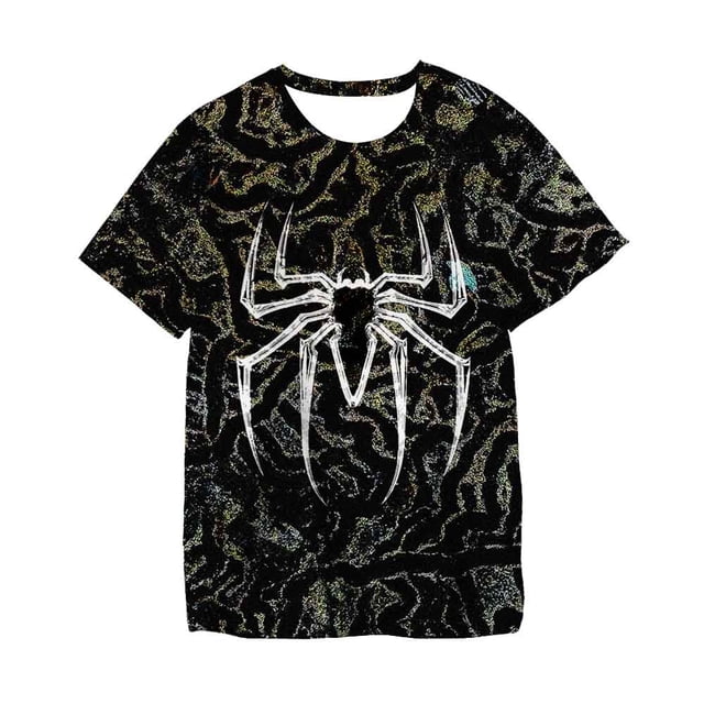 Drop Ship Spiderman camiseta Bebé Niños Ropa Niños Manga corta SPIDER-MAN Camisetas Niños Ropa de dibujos animados Tops Envío gratis 13T Gao Jinjia LED