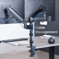 thumbnail image 2 of VIVO Support d'Écran Pneumatique Double de 17 à 32 Pouces, 2 Bras Pneumatiques, Pivotement Réglable, Rotation, Support de Bureau VESA Robuste avec Pince en C, Oeillet, Max, 2 of 9