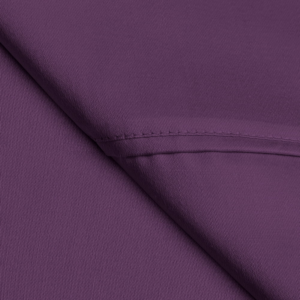 Bare Home 6 Piece Sheet Set, Microfiber, 2 Extra Pillowcases, Queen, Plum