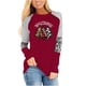 thumbnail image 2 of Puntoco Moda Mujer Cuello Redondo Manga Larga Estampado Casual Camiseta Blusa Puntoco Puntoco-2024, 2 of 5
