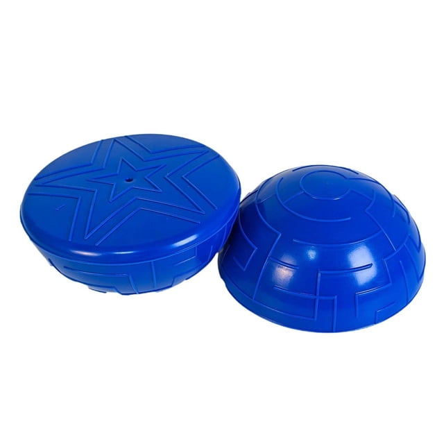 AWHAO 2 Pieces Half Balance Balls Pilates Dynamic Workout Versatile Women Home Gym Blue