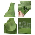 thumbnail image 6 of Arlun Embossed Jacquard Front Closure Bras Comfortable No Underwire Front Snap Bralettes for Seniors Plus Size Solid Color Full Coverage Supportive Bras for Older Green M, 6 of 8