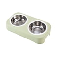 thumbnail image 1 of Cuencos Para Perros Antivómitos, Alimentador Elevado De Agua Y Comida, Protección Para El Cuello, Verde, Grande Sunnimix Comedero para gatos, 1 of 8