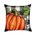 thumbnail image 2 of Pumpkin Throw Pillow, 18X18 Inch Halloween Pumpkin Decor, for Fall Indoor Home Gatherings, Spooky Seasonal Parties, and Casual Daily Sofa Use, Soft Decorative Cushion Cover to, 2 of 6