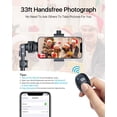 thumbnail image 4 of [Upgraded] Phone Tripod - 67" [360° Rotation Mount & Heavy Duty] iPhone Tripod Stand with Remote, ZMLEVE Tripod for iPhone, Fit for iPhone 13 Pro Max / 13 Pro / 12 Pro Max/Samsung S21/Camera/GoPro, 4 of 6