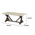 thumbnail image 5 of Acme Romina Coffee Table, White Nature Marble Top & Weathered Espresso, 5 of 6