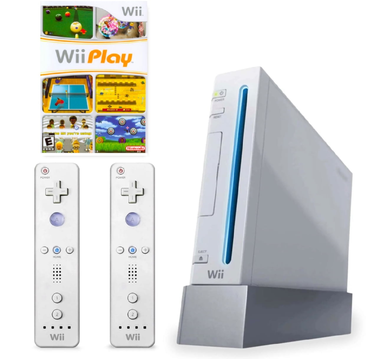 Restored Nintendo Wii Console White with Wii Play, and Extra Controller and Nunchuck (Refurbished)