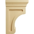 thumbnail image 3 of Ekena Millwork 2 1/2"W x 4"D x 6"H Small Gomez Wood Bracket, Alder (2-Pack), 3 of 4