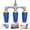 Blue(Triple Head), variant on Dual/Triple Turbo Nozzle Pressure Washer,360° Rotating 4000 PSI,Portable 1/4" Quick Connect Nozzle