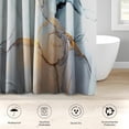 thumbnail image 4 of 4 Pcs Shower Curtain Set with 12 Hooks, Cute Fish Sea Ocean, Bathroom Decor Underwater Crab Octopus Animal Bathing with Non-Slip Rugs Toilet Lid Cover Bath Mat 72"x72", 4 of 5