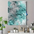 thumbnail image 4 of Abstract Teal Gray Splatter Watercolor Canvas Print, Ideal for Living Room, Bedroom, Office, Bathroom, Hotel, 4 of 8