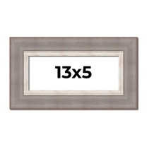 13x5 IN Frame Grey Real Wood Picture Frame Width 2.75 Inches | Interior Frame Depth 0.5 Inches |