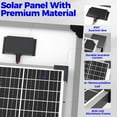 thumbnail image 3 of Voltset 50W Solar Panel Kit, 12V Solar Battery Trickle Charger Maintainer + 10A MPPT Charge Controller + Adjustable Mount Bracket,Waterproof Solar Panel Battery Charger for Car Boat Marine RV Roof, 3 of 7