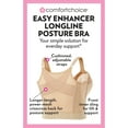 thumbnail image 6 of Comfort Choice Women's Plus Size Easy Enhancer Wireless Longline Posture Bra, 6 of 6