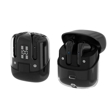 

Bluetooth Headphones 11mm Neodymium Magnet Drivers Touch Sensitive Operation Bluetooth 5.1 Water Resistant (IPX4) Long Battery Life (up to 22 hours) - HAA3TB (Black) Headset Bluetooth