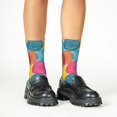 thumbnail image 5 of Uemuo Colorful Wool Balls Printed Kids Boys Socks Seamless Crew Socks Crazy Funny Athletic Sport Socks for Children, 5 of 6