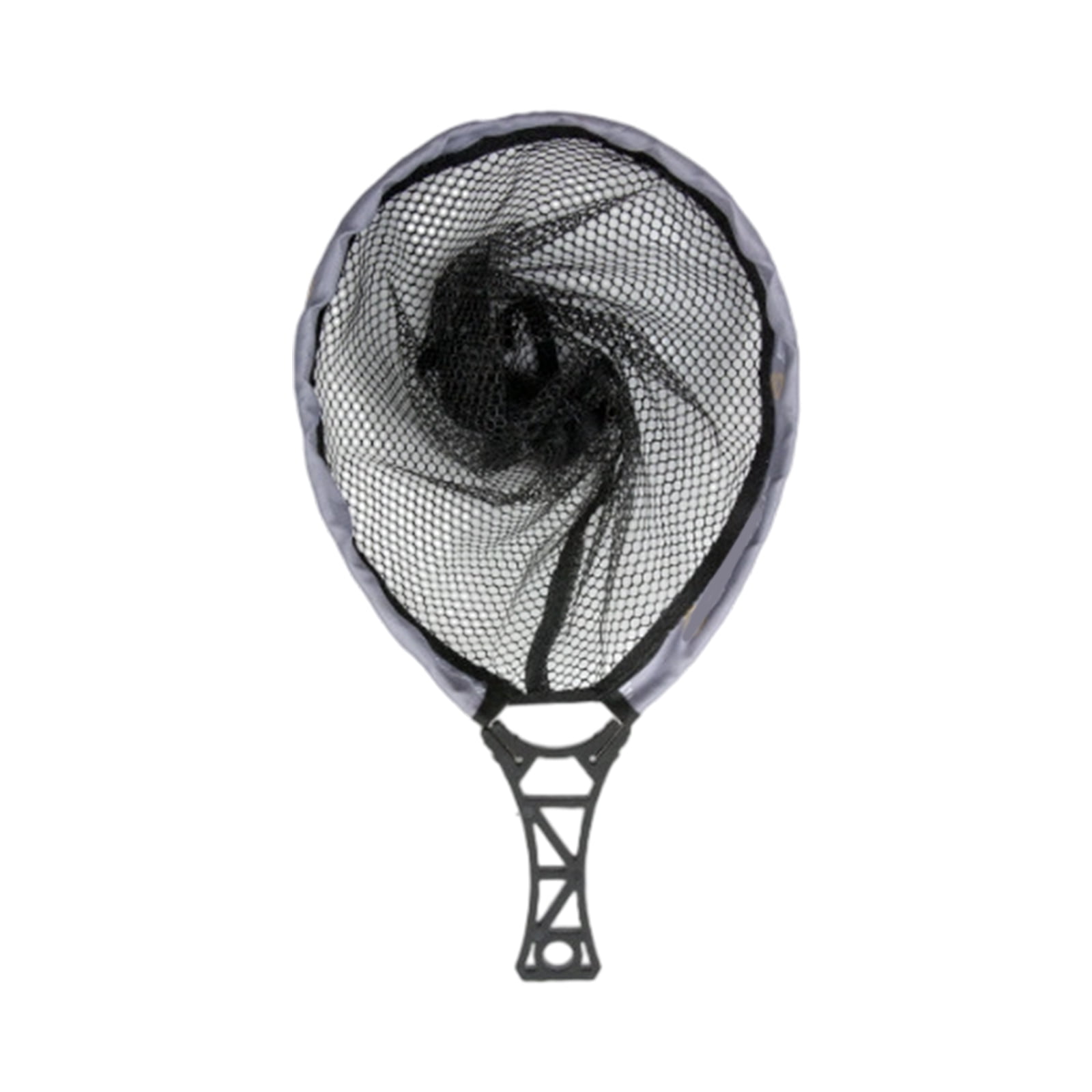 KUFptva Fishing Net with Comfortable Grip Handle Fishing Landing Net Portable for Adult Unisex Small Landing Net Fishing Tool