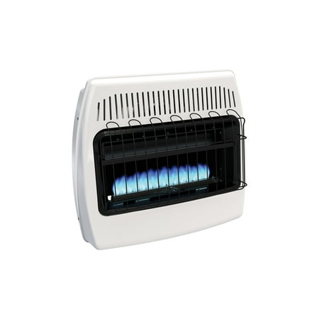 - HearthRite Blue Flame Heater Natural Gas 30000 BTU, Manual Control