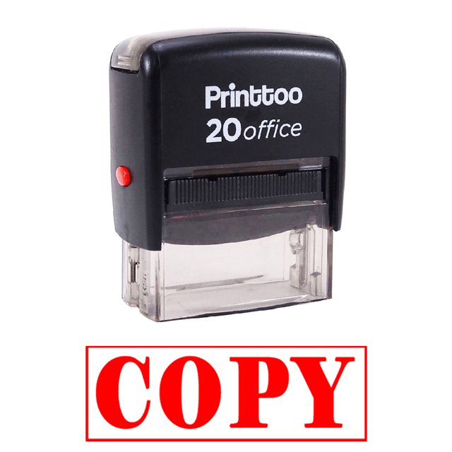 Printtoo Self Inking COPY Rubber Stamp Office Stationary Custom Stamp-Red