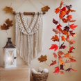 thumbnail image 1 of Guirnalda de Hojas de Arce Artificial, Decoración Otoñal, Follaje Otoñal de Color Naranja, 200 cm de Largo para Halloween, Decoración de Acción de Gracias, 1 of 6