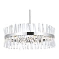 thumbnail image 3 of Serephina 32 inch crystal round chandelier light in chrome, 3 of 5