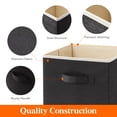 thumbnail image 3 of Cubos de almacenamiento Lifewit, 12 paquetes, 28 cm, tela plegable, color negro, 3 of 7