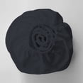 thumbnail image 3 of Color Sense 100% Cotton Percale Single Fitted Bedsheet Cool & Crisp Twin Navy, 3 of 14
