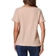 thumbnail image 3 of INSPIRAR CHIC Blusa de Verano Beige para Mujer con Cuello Redondo y Mangas Cortas Rizadas, 3 of 6