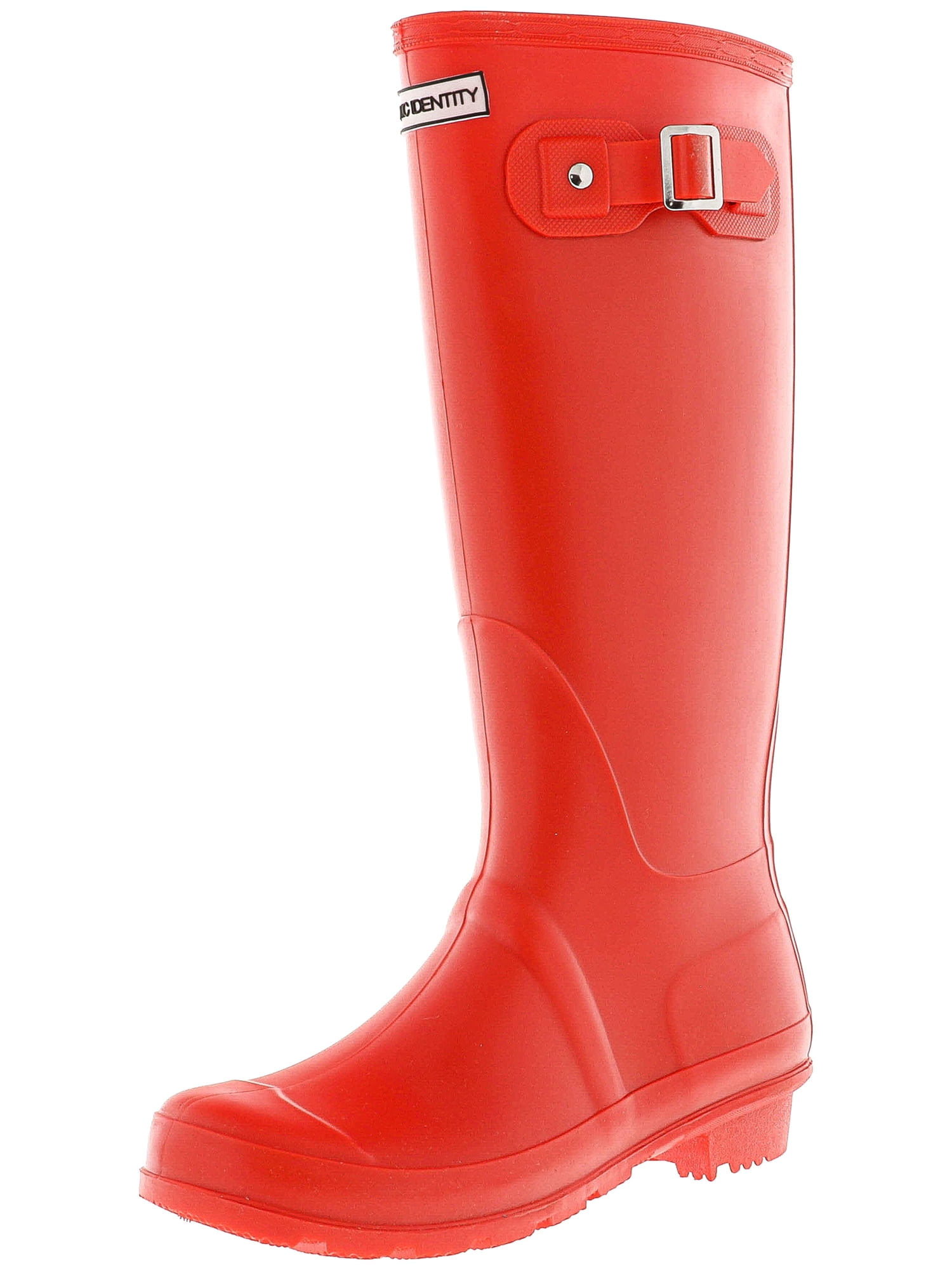 Exotic Identity Tall Rain BootsNonslip 100 Waterproof for Women 10M Matte Black